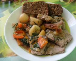 호박을 곁들인 돼지 고기 : 요리법