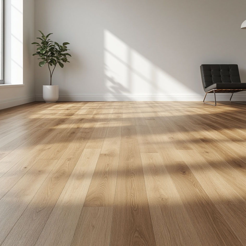 линолеум светлый в гостинной