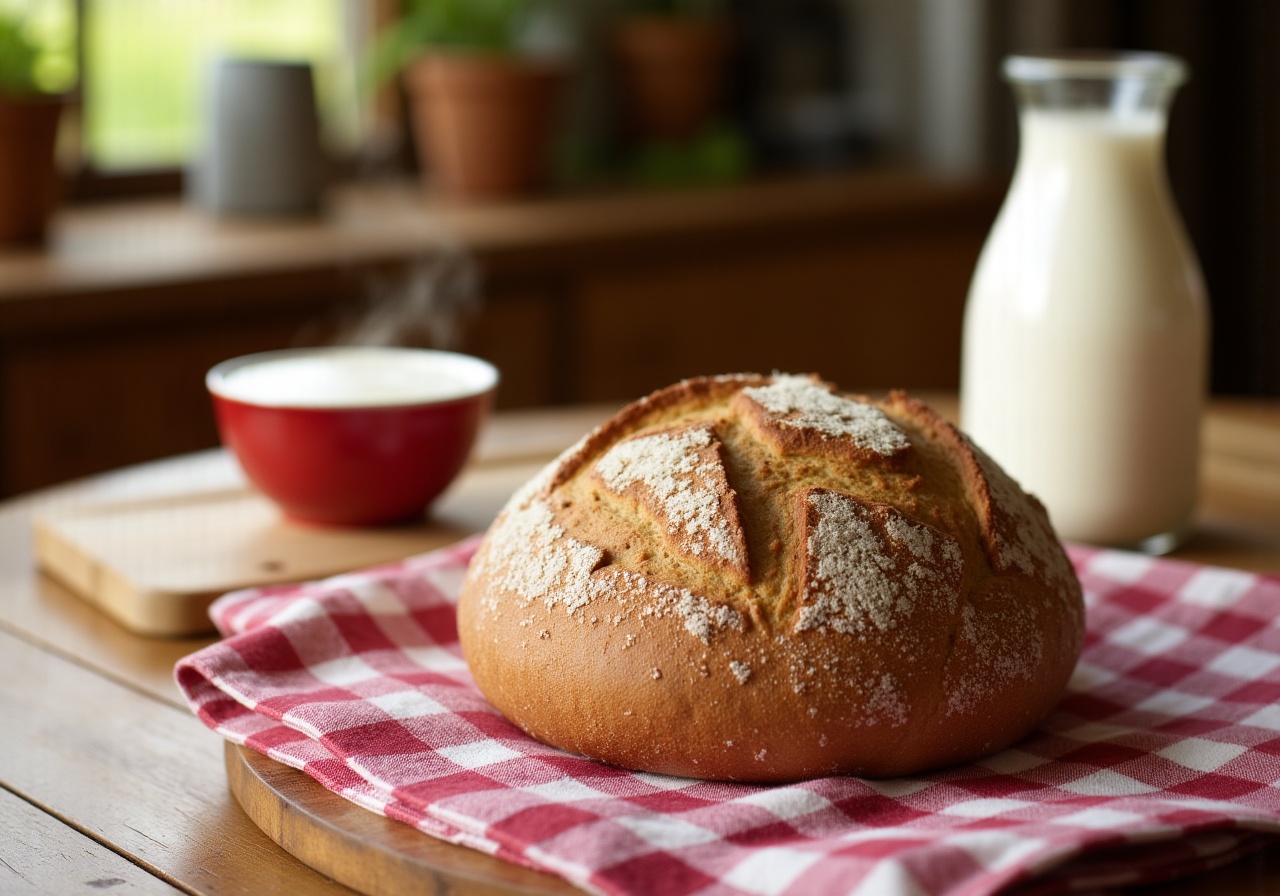 Домашний хлеб без дрожжей: простой рецепт на кефире