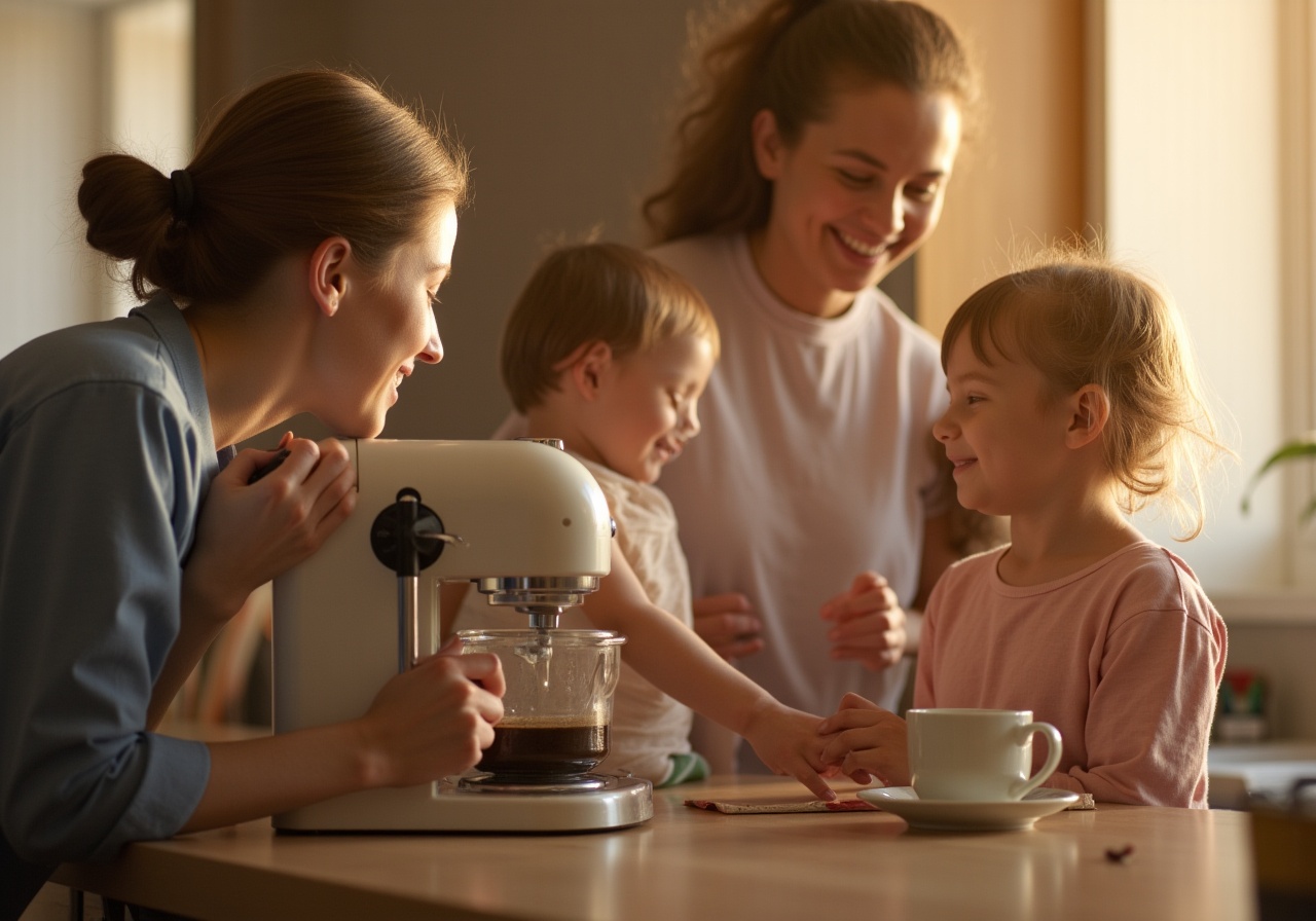 Кофемашина как повод для утреннего семейного ритуала